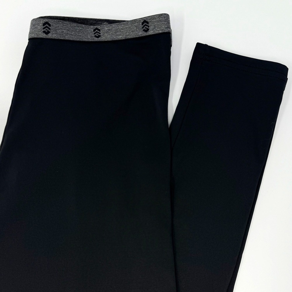Free Country Black Base Layer Leggings Performance Tights Small